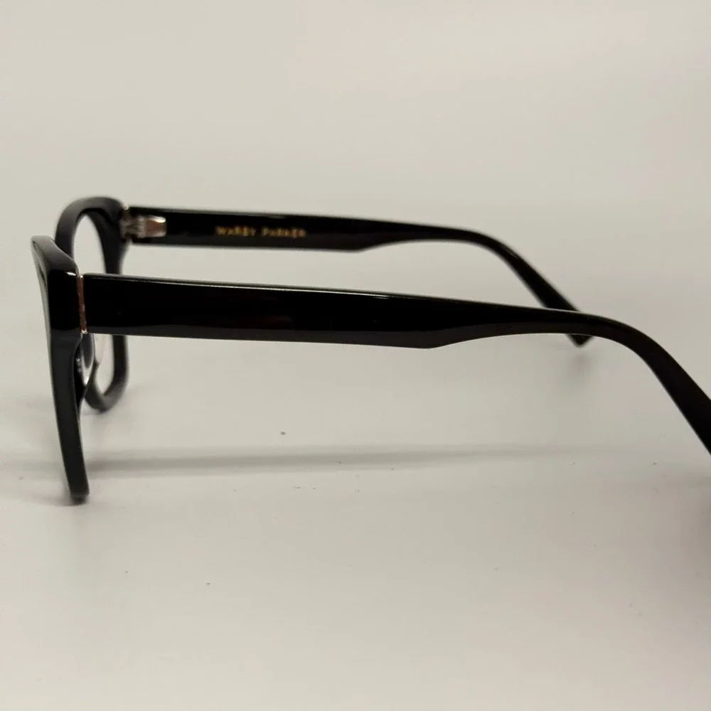 Warby Parker Rhea M 100 Eyeglasses Jet Black Cat Eye Frame 55-17-140 Mens Womens